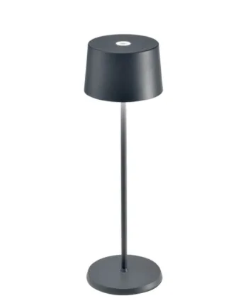 Olivia Batterilampe Bordlampe Mørkegrå