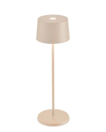 Olivia Batterilampe Bordlampe Sand
