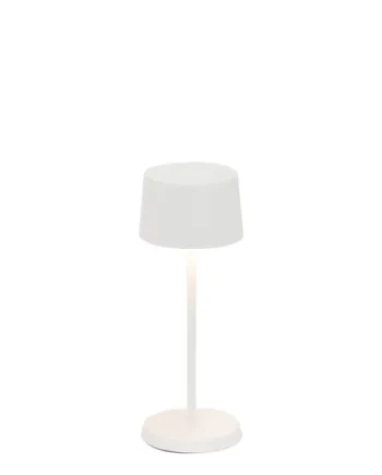 Olivia Micro Batterilampe Bordlampe Hvid