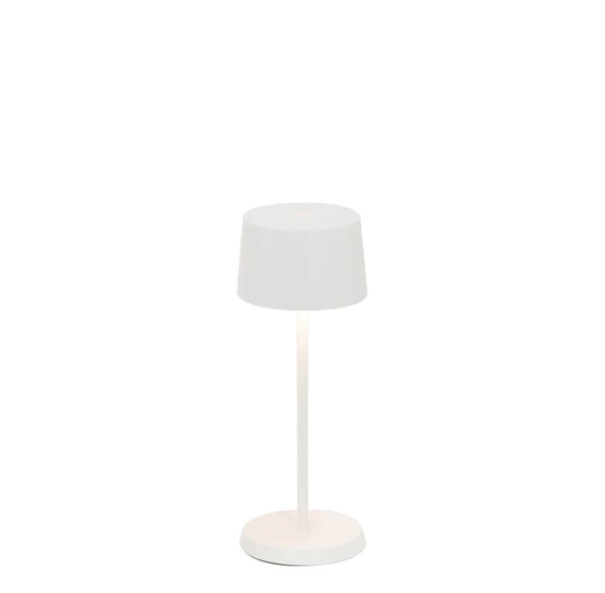 Olivia Micro Batterilampe Bordlampe Hvid