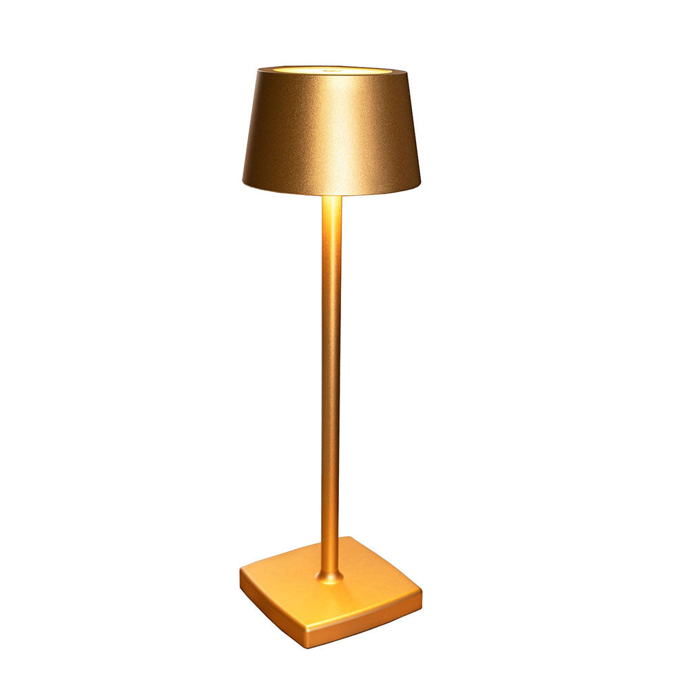 One Batteri Bordlampe Fra Top Light Mat Guld