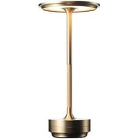 Opladelig Led Bordlampe Inde Ude Guld Touchdmpbar Cct Ip54 Udendrs Inkl Batteri 500lm Ra80