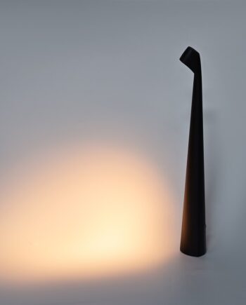 Opladelig Led Bordlampe Inde Ude Sort 40cm Høj Trin Dæmpbar Ip44 Udendørs Dæmpbar : Step Kulør : Varm