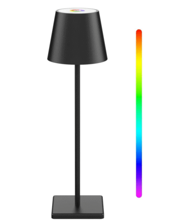 Opladelig Led Bordlampe Rgb Touch Dæmpbar