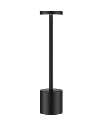 Opladelig Led Bordlampe Sort Touch Dæmpbar