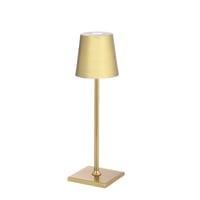 Opladelig Led Mini Bordlampe Guld Touch Dmpning Ip54