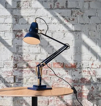Original 1227 Bordlampe Messing Blå