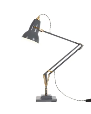 Original 1227 Bordlampe Messing Grå