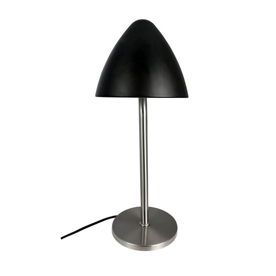 Oulu Bordlampe Sort Børstet Stål