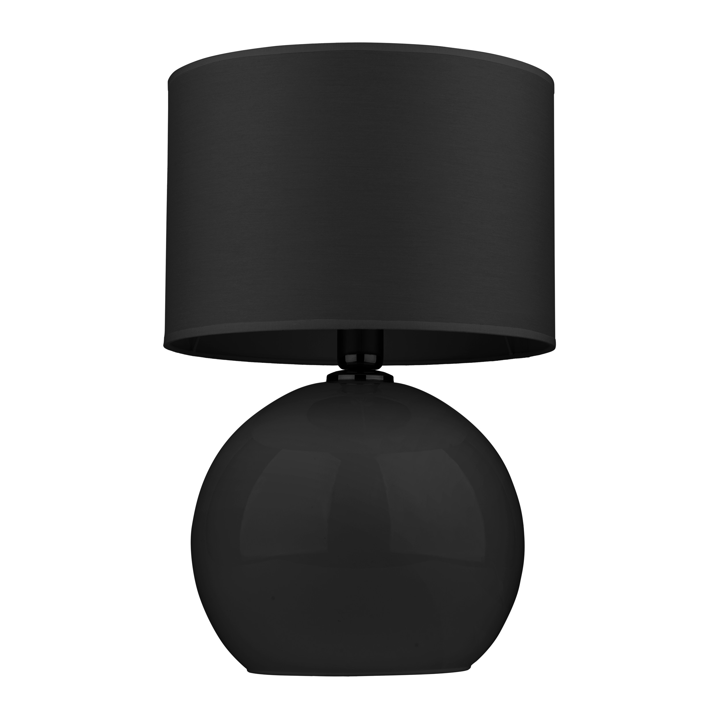 Palla Bordlampe Sort Stof Sort Glas