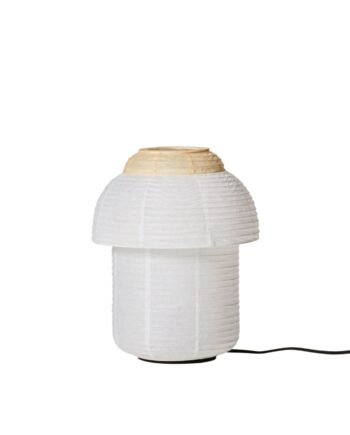 Papier Double ø30 Blød Gul Bordlampe Made Hand