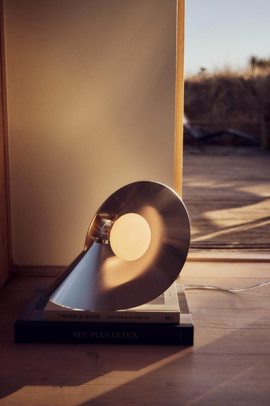 Peel Bordlampe Rustfrit Stål