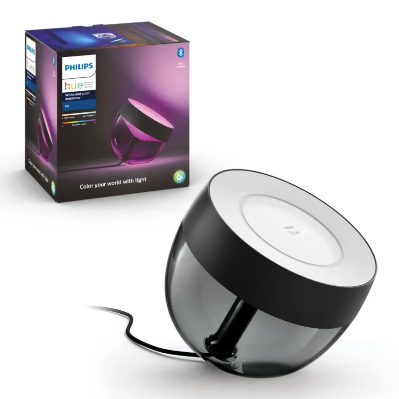 Philips Hue Iris White And Color Ambiance Bordlampe Sort Bluetooth