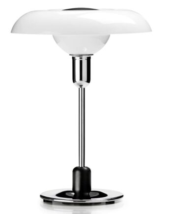 Piet Hein Bordlampe Hvid Metal ø40 Piet Hein