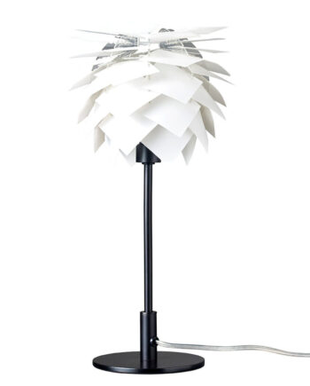 Pineapple Høj Bordlampe Dyberg Larsen Hvid Sort