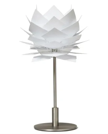 Pineapple Høj Bordlampe Dyberg Larsen Hvid Stål