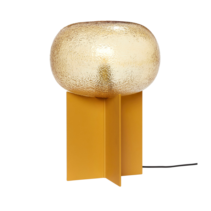 Podium Bordlampe Glas Amber