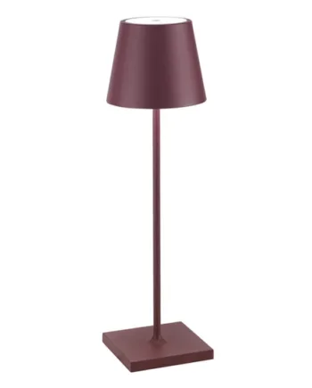 Poldina Batterilampe Bordlampe Bordeaux