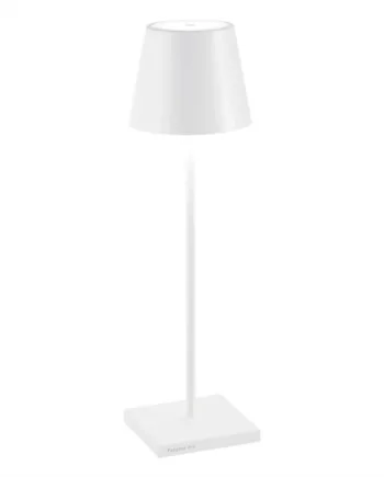 Poldina Batterilampe Bordlampe Hvid