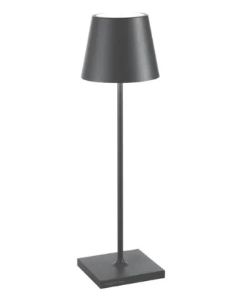 Poldina Batterilampe Bordlampe Mørkegrå