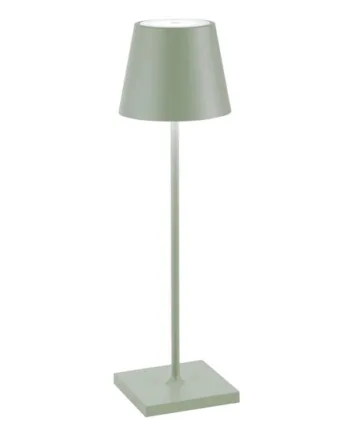 Poldina Batterilampe Bordlampe Salviegrøn