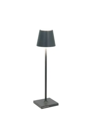 Poldina Micro Batterilampe Bordlampe Mørkegrå
