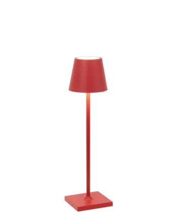 Poldina Micro Batterilampe Bordlampe Rød