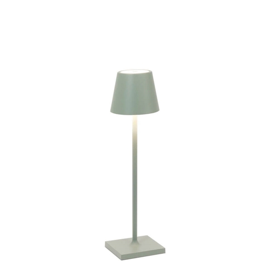 Poldina Micro Batterilampe Bordlampe Salviegrøn