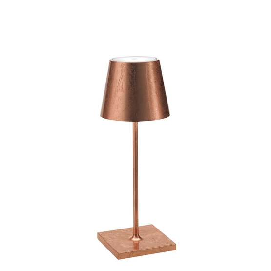Poldina Mini Batterilampe Bordlampe Antik Kobber