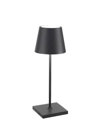 Poldina Mini Batterilampe Bordlampe Mørkegrå