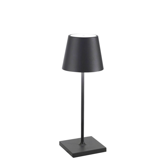 Poldina Mini Batterilampe Bordlampe Mørkegrå