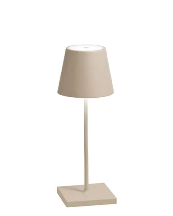 Poldina Mini Batterilampe Bordlampe Sand