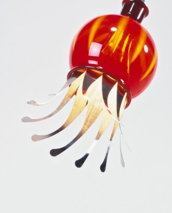 Poppy Bordlampe Serien Lighting Rød Beige