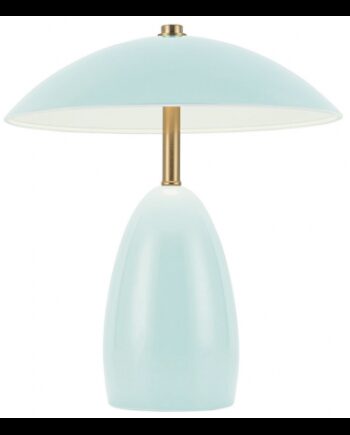 Poppy Opladelig Trådløs 12v Bordlampe Stål H27 Cerulean Lyseblå