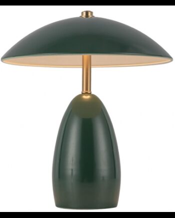 Poppy Opladelig Trådløs 12v Bordlampe Stål H27 Grøn