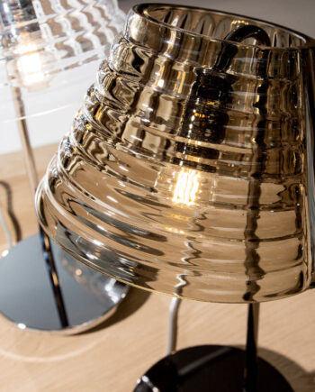 Profila Bordlampe Mazzega Røgfarvet Glas