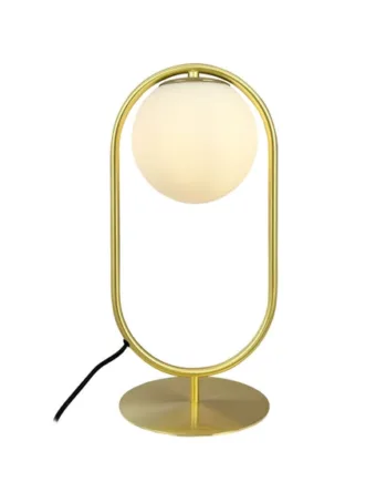 Reims Bordlampe Messing Hvid