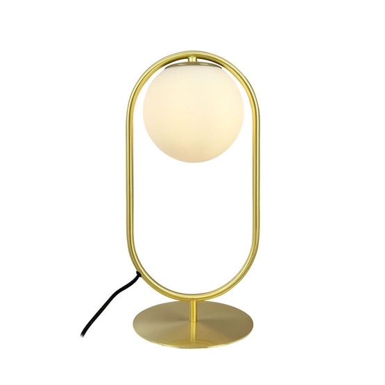 Reims Bordlampe Messing Hvid