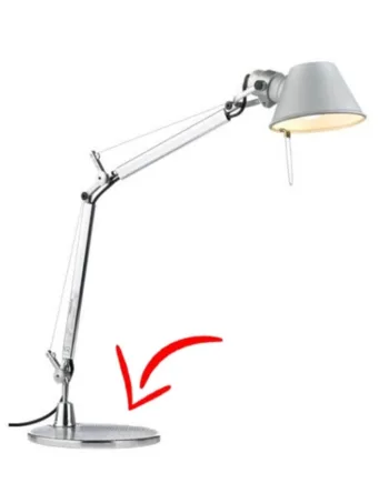 Reservedel: Fod Til Tolomeo Micro Bordlampe Aluminium