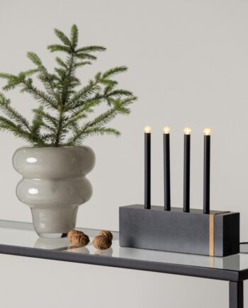Ridge Bordlampe Sort Mdf Med Led Lys