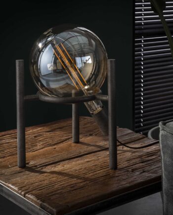 Saturn Bordlampe Glas Sølv Metal