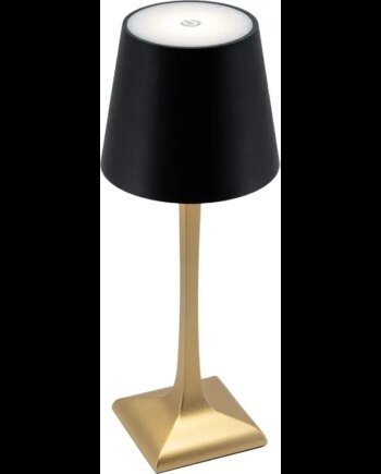 Securit Led Bordlampe Roma Sort  Guld