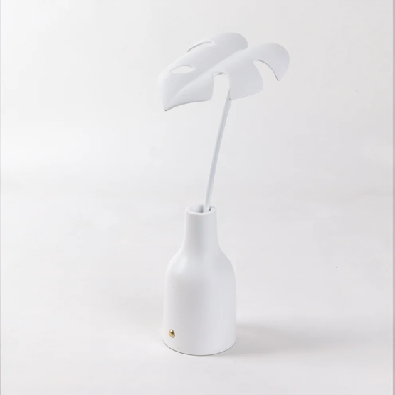 Seletti Leaf Light Delicio Batterilampe Bordlampe Hvid