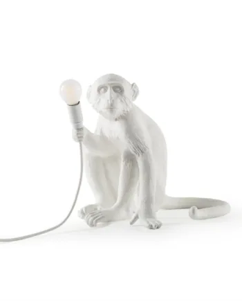 Seletti Monkey Bordlampe Hvid