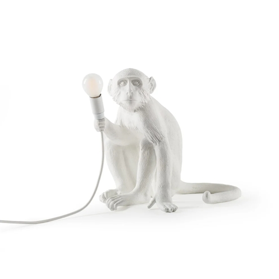 Seletti Monkey Bordlampe Hvid