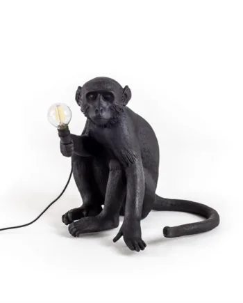 Seletti Monkey Bordlampe Sort