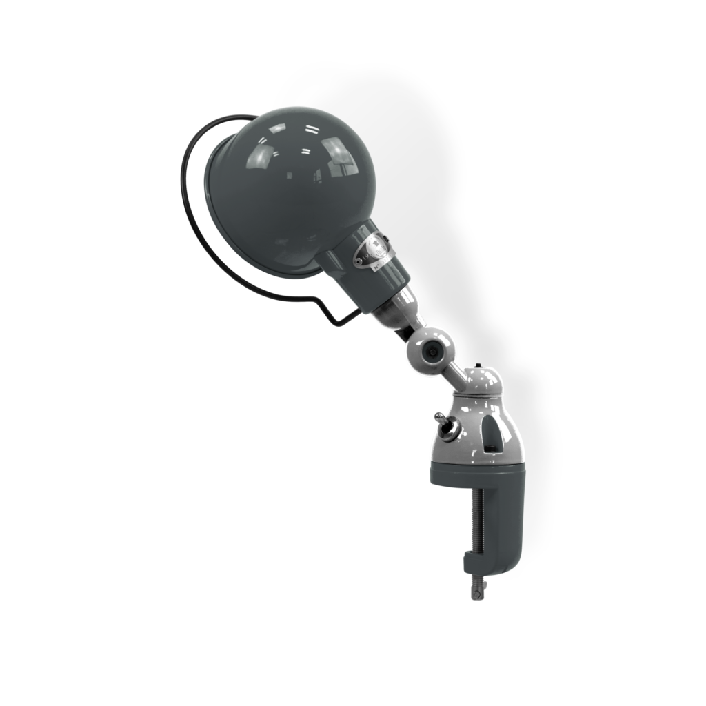 Signal Si302 Bordlampe Klemme Fra Jield Granite Grey Blank Poleret