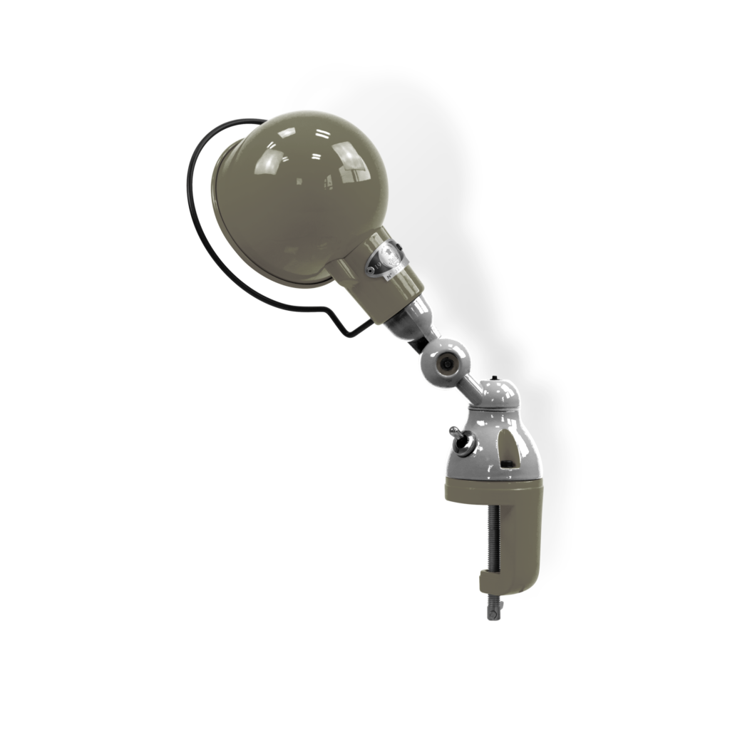 Signal Si302 Bordlampe Klemme Fra Jield Khaki Grey Blank Poleret