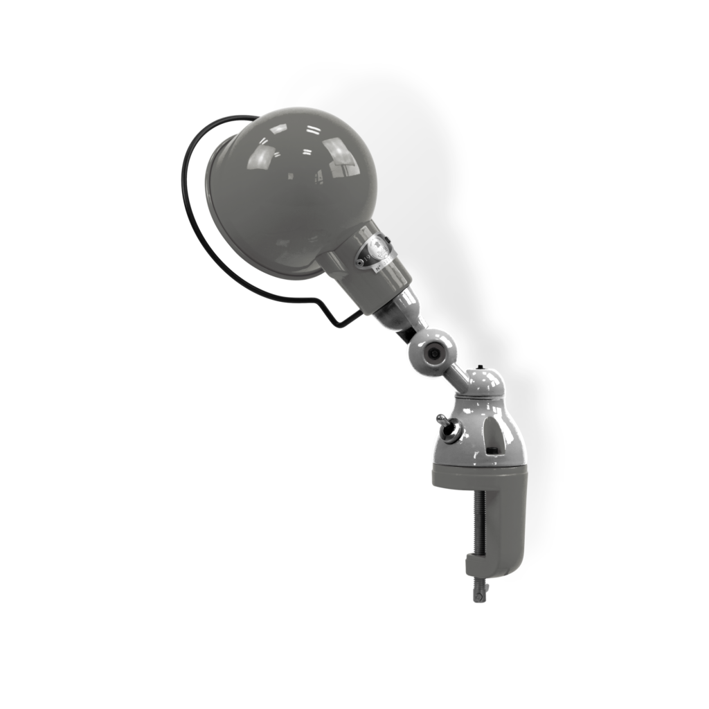 Signal Si302 Bordlampe Klemme Fra Jield Mouse Grey Blank Poleret
