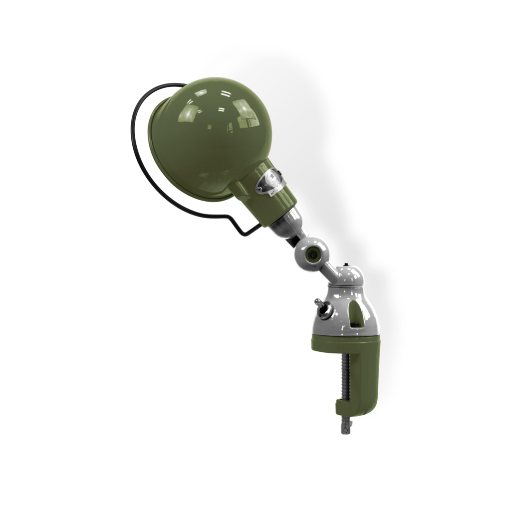 Signal Si302 Bordlampe Klemme Fra Jield Olive Green Blank Poleret